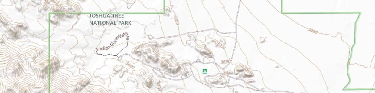 Indian Cove Topographic Map image